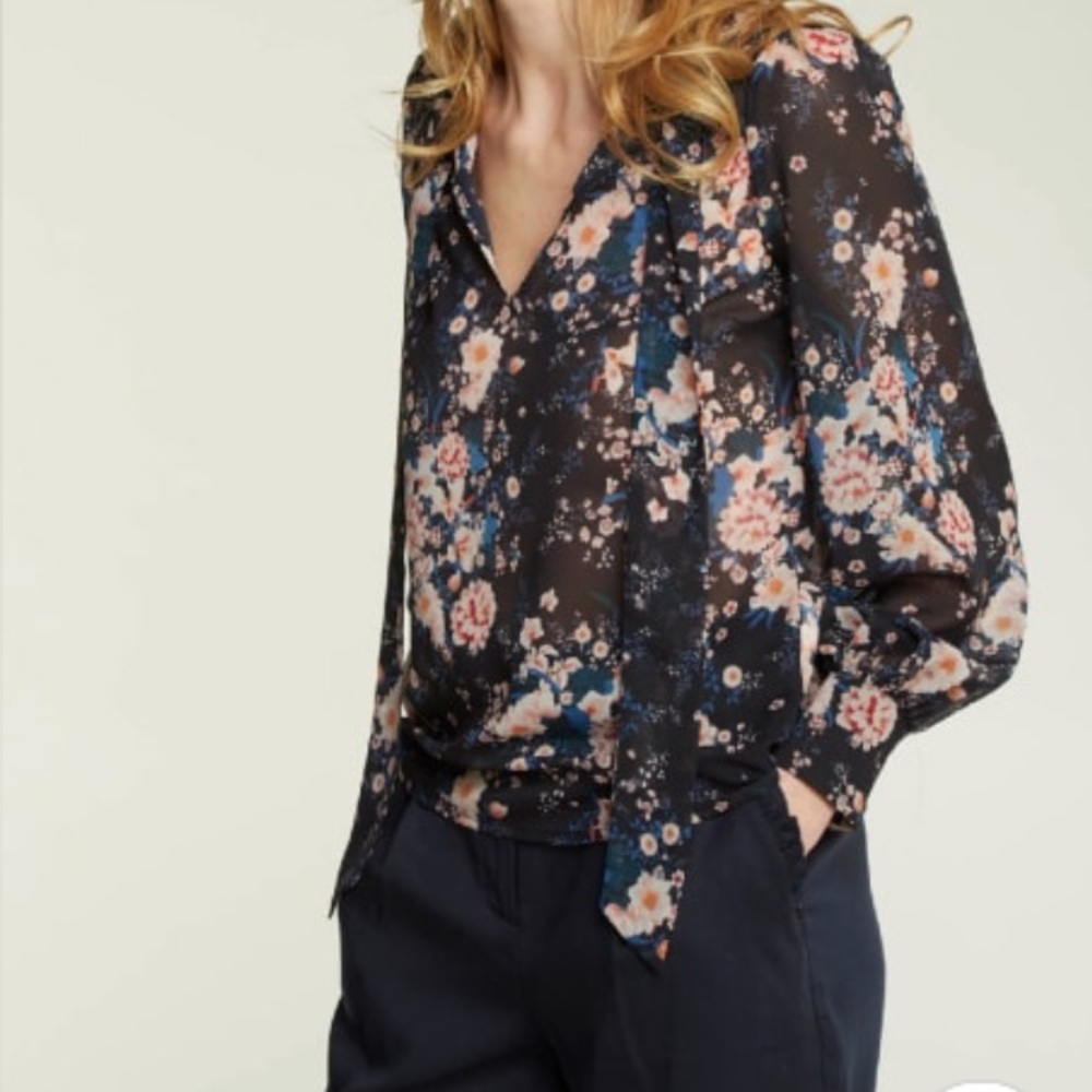 Naf Naf Paris floral blouse